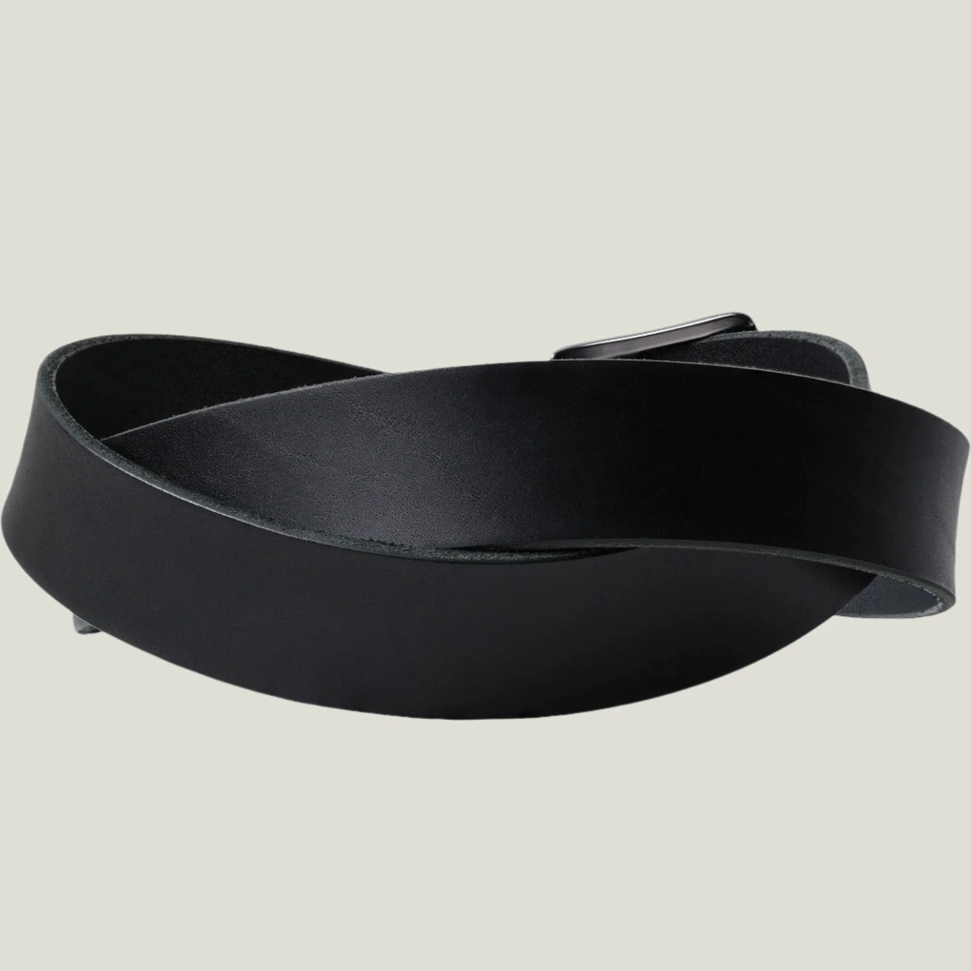 McTroy Men's Leather Belt | Black - Image 3