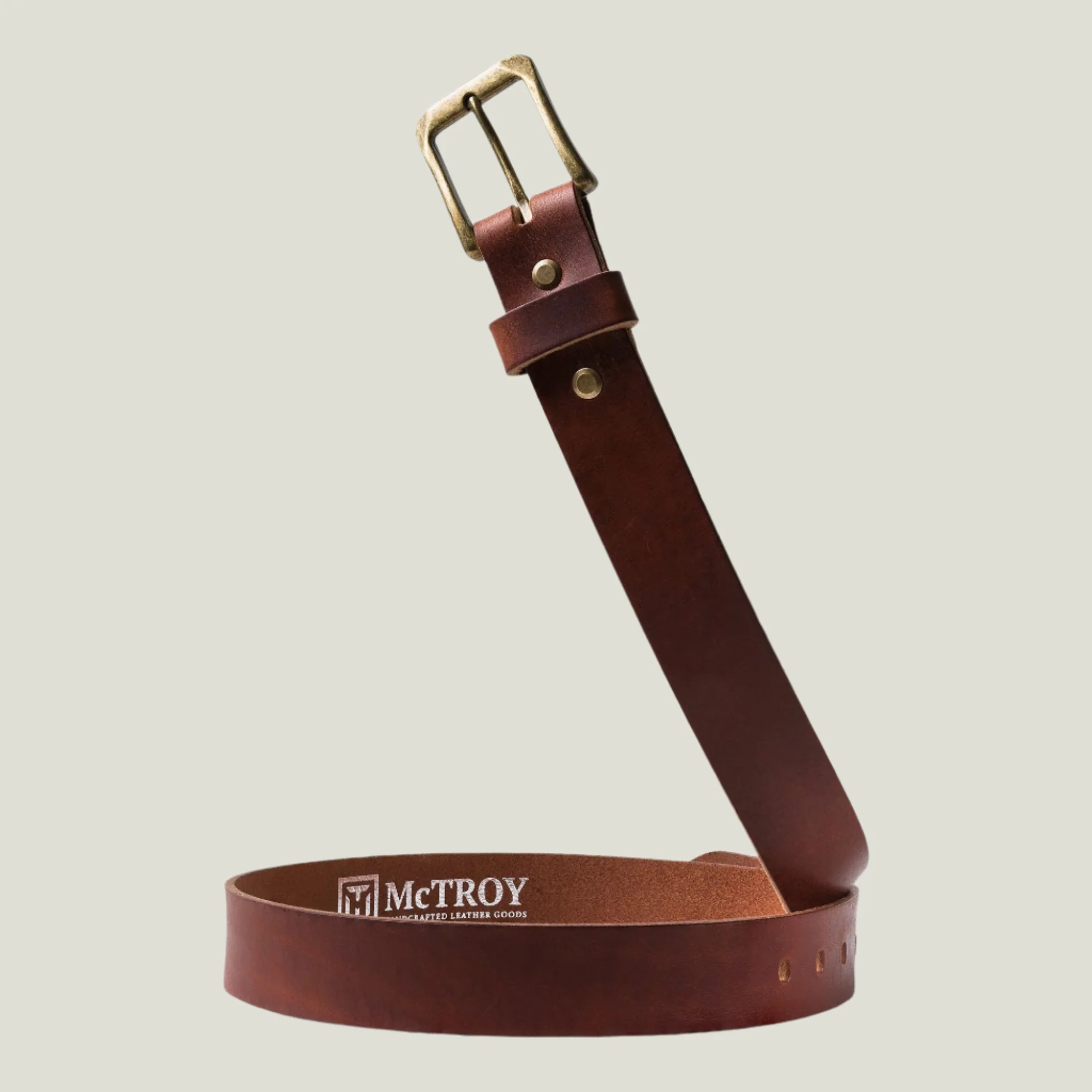 McTroy Men's Leather Belt | Plano Rustic - Image 4