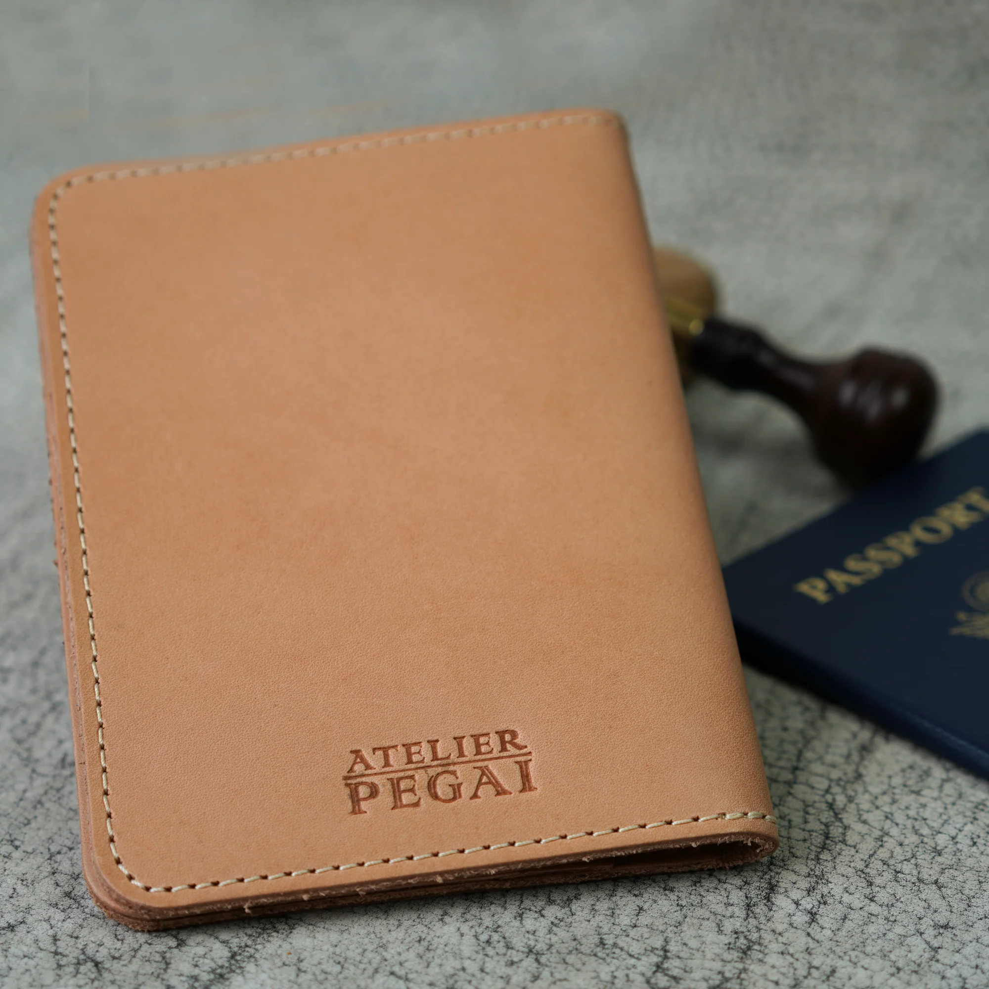 Pike Leather Passport Wallet | Vachetta Naturale - Image 2
