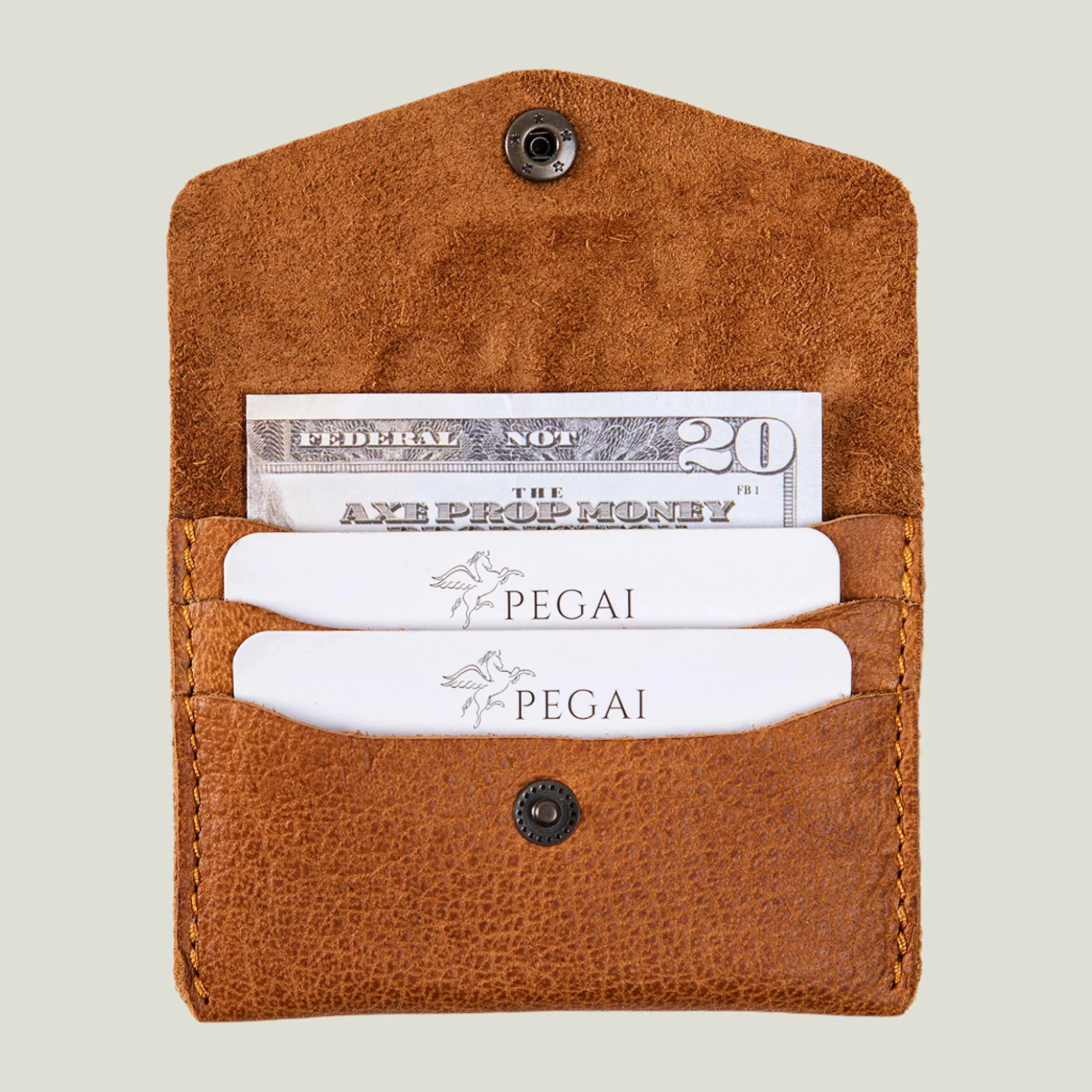 Seline Leather Card Holder | Aniketos Cinnamon - Image 5