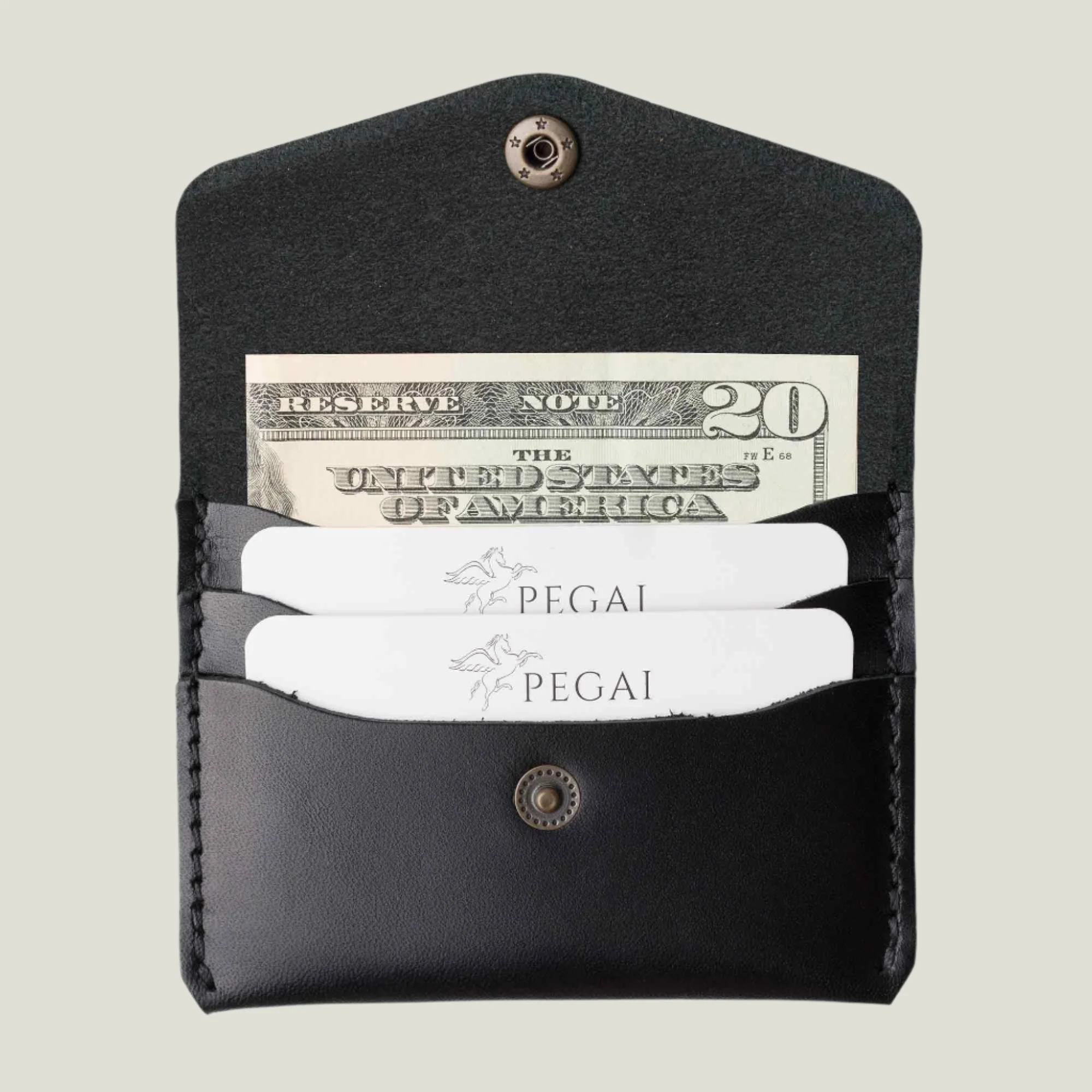 Seline Leather Card Holder | Black - Image 5
