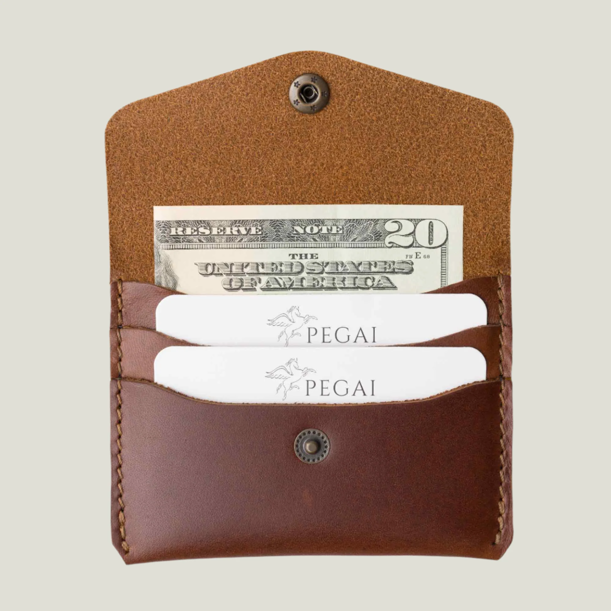 Seline Leather Card Holder | Rum - Image 5