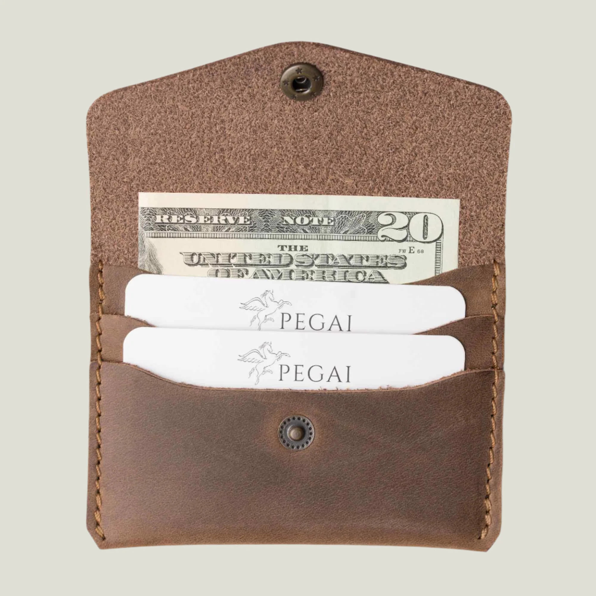 Seline Leather Card Holder | Sand - Image 5