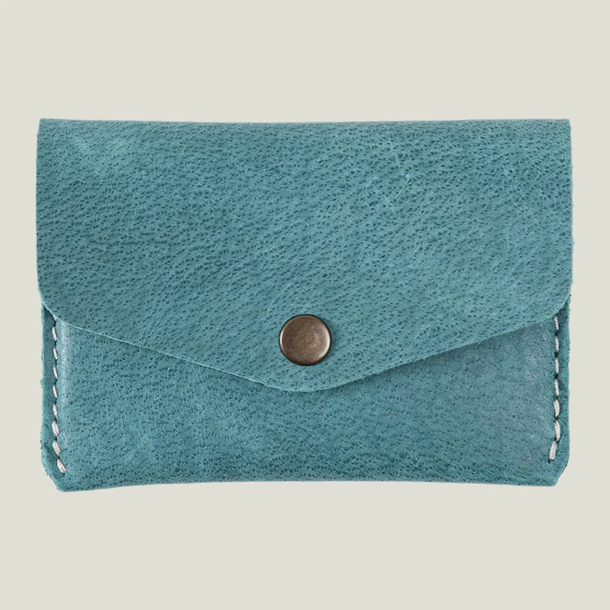 Seline Leather Card Holder | Turquoise - Image 2