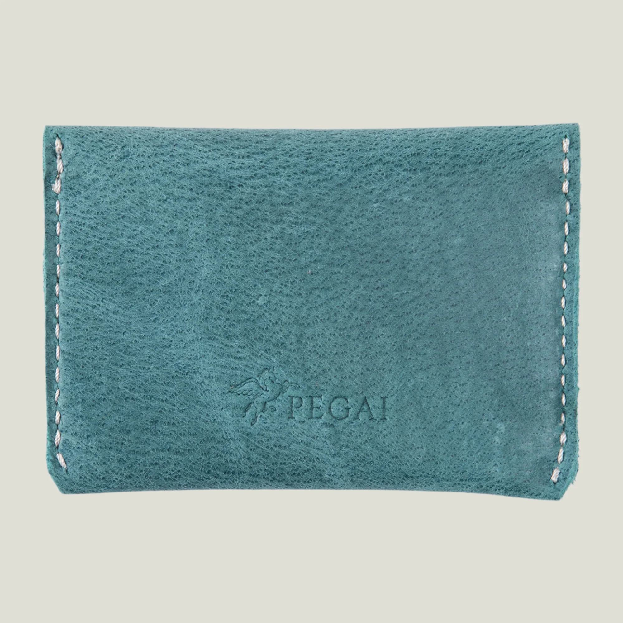 Seline Leather Card Holder | Turquoise - Image 3