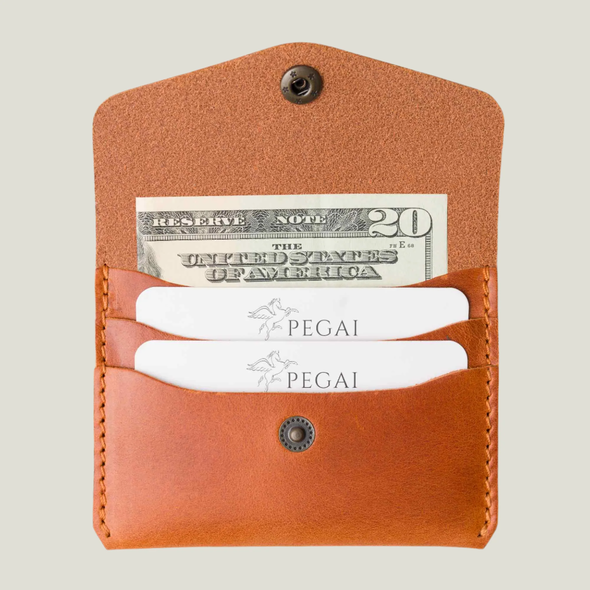 Seline Leather Card Holder | Whiskey - Image 5